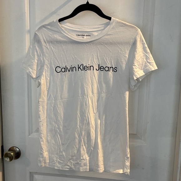 Calvin Klein Tops - Calvin Klein White Logo T-Shirt